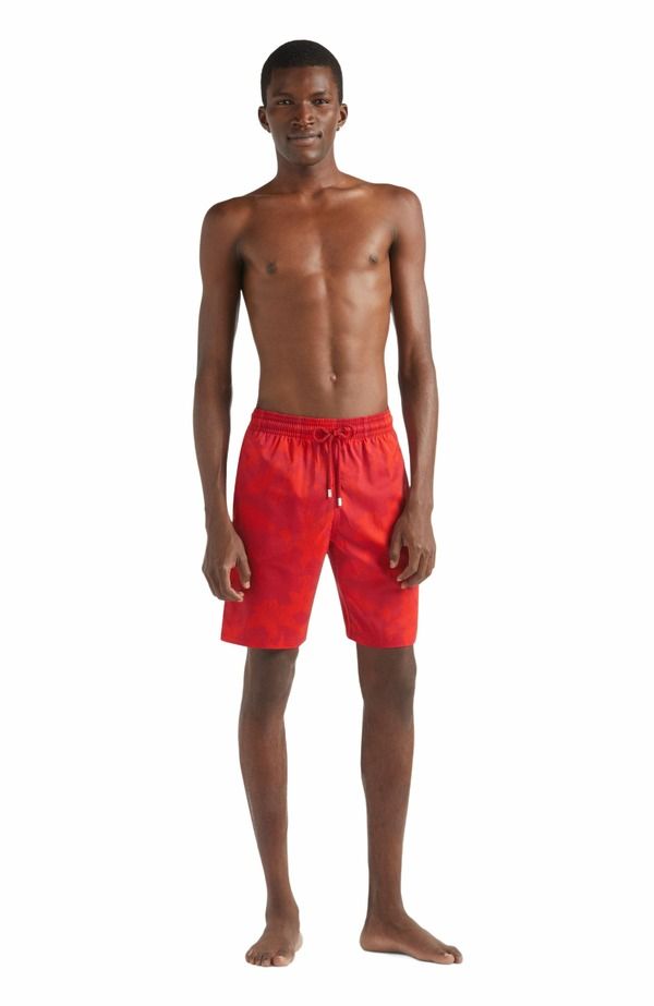 ヴィルブレクイン メンズ 水着 ハーフパンツ・ショーツ ショートパンツ Vilebrequin Mens Flower Power Long Stretch Swim Shorts Lipstick