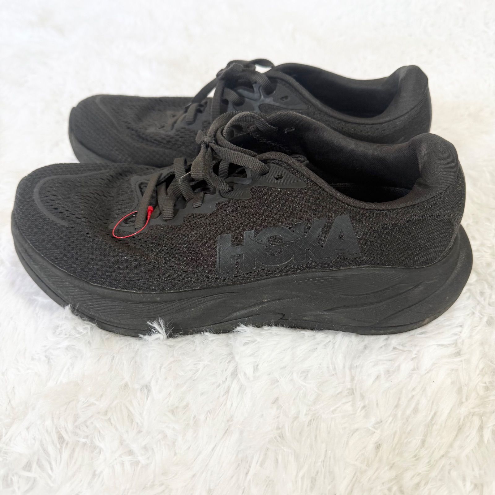 HOKA RINCON 4 26.5cm ワイド ブラック ランニングシューズ メンズ 