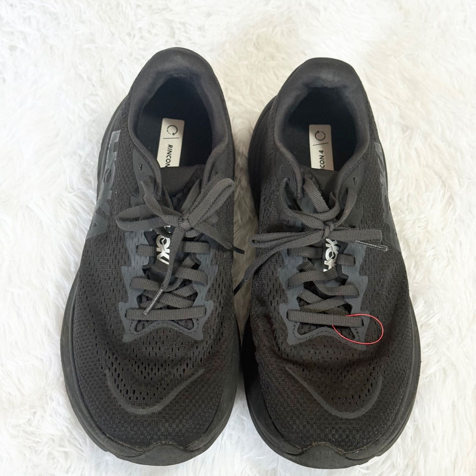 HOKA RINCON 4 26.5cm ワイド ブラック ランニングシューズ メンズ 