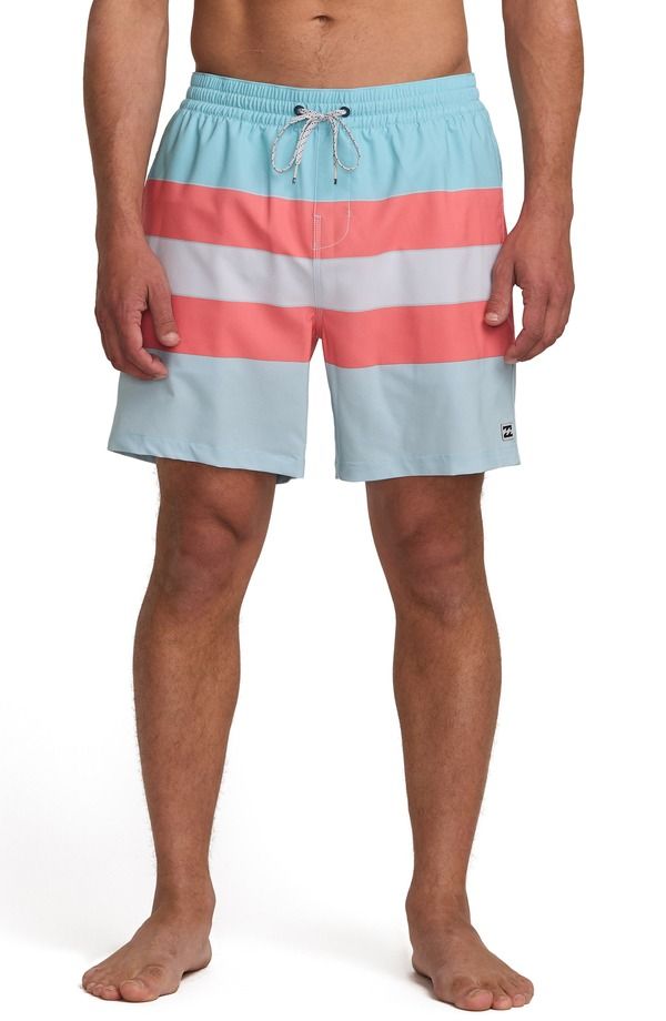 ビラボン メンズ 水着 ハーフパンツ・ショーツ Billabong Lineup Layback Swim Trunks Dusty Blue ブルー