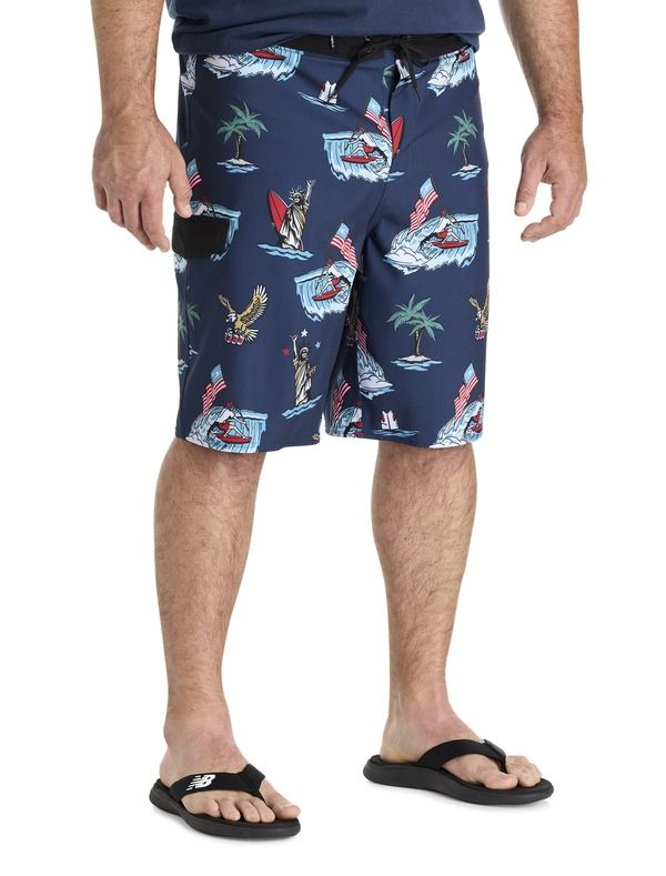 オニール メンズ 水着 ハーフパンツ・ショーツ トール ONeill Big Tallennox USA Swim Trunks Navy ネイビー