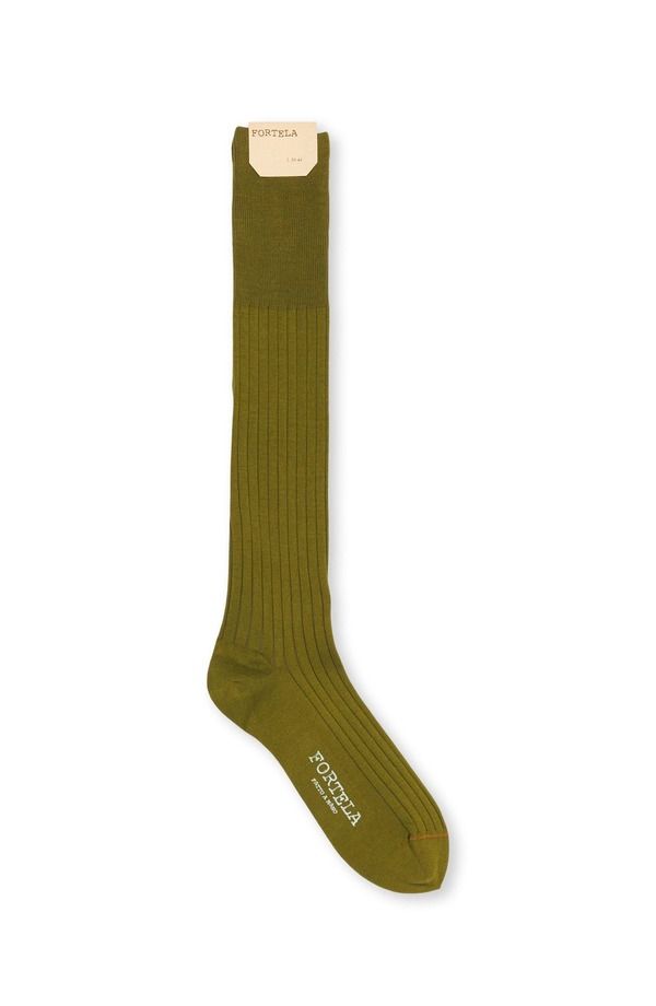 フォルテラ メンズ アンダーウェア 靴下 Fortela 2Calzini Socks Olive Green グリーン
