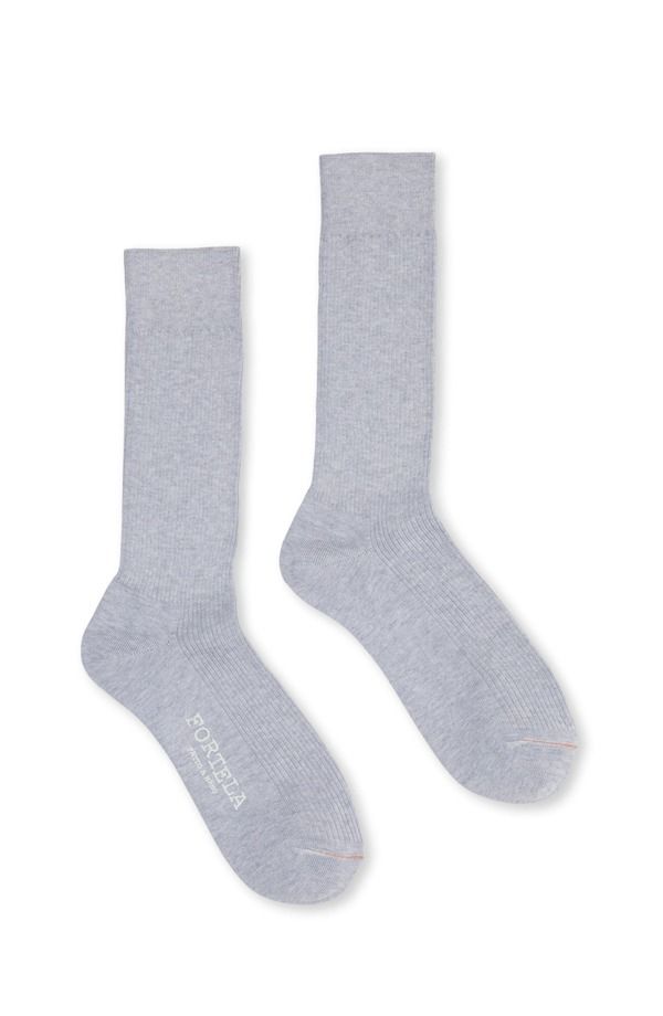 フォルテラ メンズ アンダーウェア 靴下 コットン Fortela 2 MidLength Lisle Cotton Socks Grigioch1