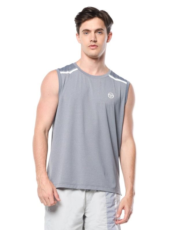 セルジオタッキーニ メンズ トップス シャツ Sergio Tacchini Attivo Damarindo Tank Quiet Gray グレー