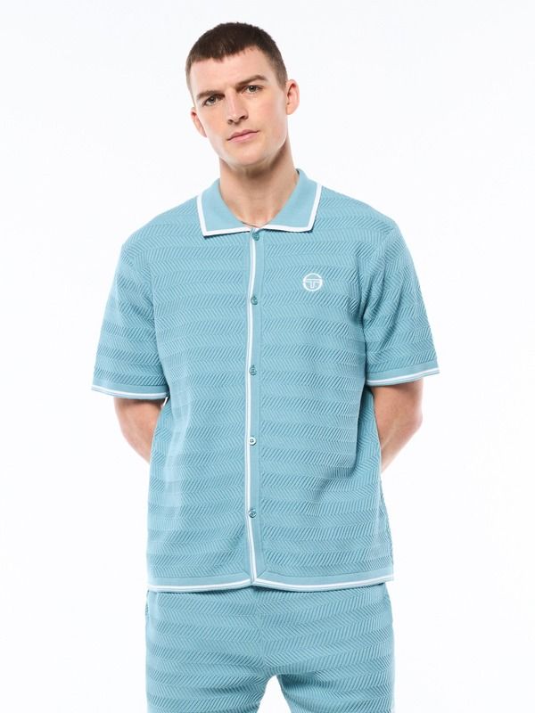 セルジオタッキーニ メンズ トップス シャツ Sergio Tacchini Riva Cabana Shirt Stillwater
