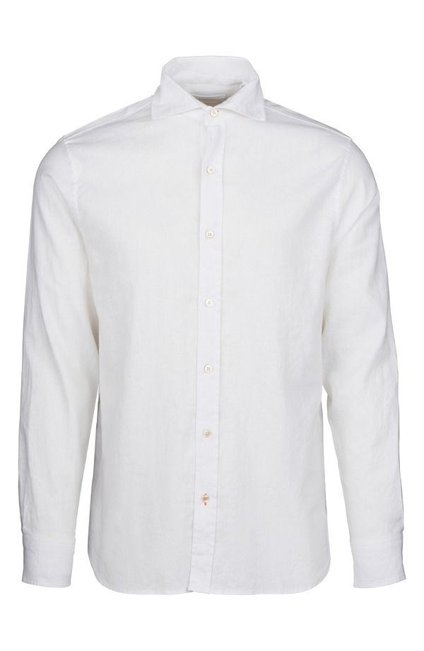 スウィムス メンズ トップス シャツ コットン リネン Swimsantorini Stretch Linen Cotton ButtonUp Shirt White ホワイト