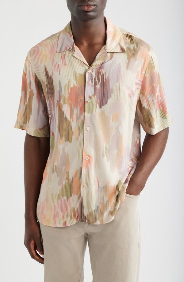 ワックスロンドン メンズ トップス シャツ フラワー柄 フラワー Wax London Didcot Corrigated Floral Camp Shirt Pastel Multi マルチカラー