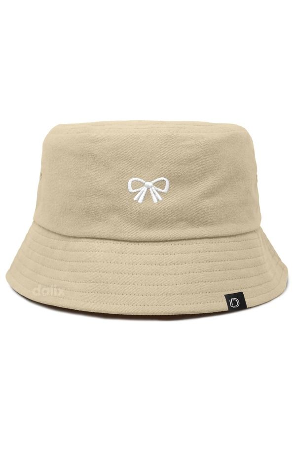 ダリックス レディース アクセサリー 帽子 Dalix Bow Bucket Hat Sesame Beige ベージュ