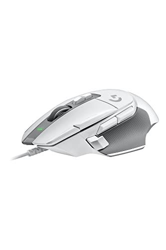 Logicool G ゲーミングマウス G502 X 有線 ゲーミング マウス G502X-WH LIGHTFORCE ハイブリッドスイッチ HERO 25K センサー 13個プログラムボタン 軽量 89g G502X ブラック PC windows maJu