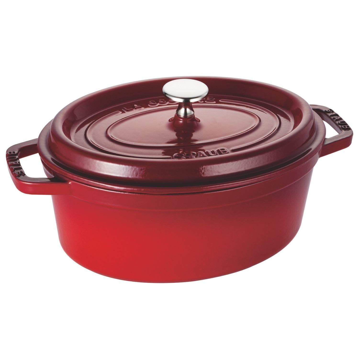 ストウブ(Staub) 「 ピコ ココット オーバル チェリー 23cm 」 両手 鋳物 ホーロー 鍋 IH対応 【日本正規販売品】 La Cocotte Oval 40509-830Ju