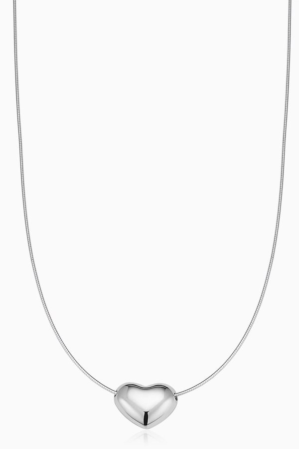 オラディナ レディース アクセサリー ネックレス・チョーカー レース Oradina Sterling Silver Adore Me Heart Necklace Silver シルバー