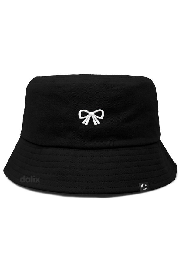 ダリックス レディース アクセサリー 帽子 Dalix Bow Bucket Hat Black ブラック