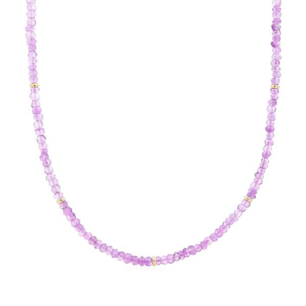 ザラブリー ファインジュエリー レディース アクセサリー ネックレス・チョーカー レース The Lovery Fine Jewelry Pink Amethyst Bead Necklace Pin