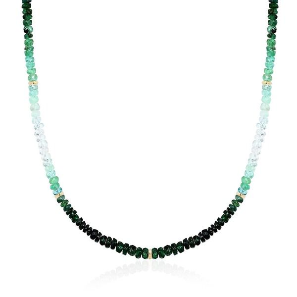 ザラブリー ファインジュエリー レディース アクセサリー ネックレス・チョーカー レース The Lovery Fine Jewelry Emerald Ombre Bead Necklacemera