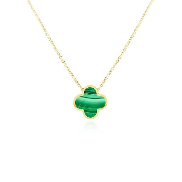 ザラブリー ファインジュエリー レディース アクセサリー ネックレス・チョーカー レース The Lovery Fine Jewelry Extra Large Malachite Single Cl