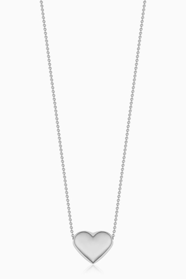 オラディナ レディース アクセサリー ネックレス・チョーカー レース Oradina 10K Gold Heart of Gold Pendant Necklace White Gold ホワイト