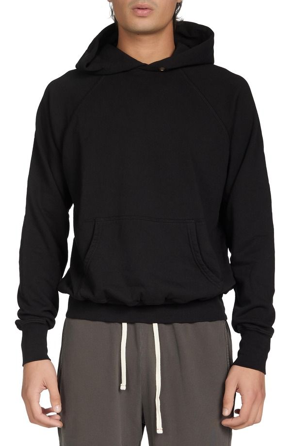レス ティエン レディース アウター パーカー・スウェット パイル Les Tien French Terry Classic Raglan Hoodie Jet Black ブラック