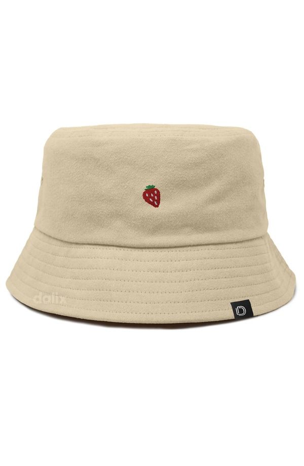 ダリックス レディース アクセサリー 帽子 Dalix Lil Strawberry Bucket Hat Sesame Beige ベージュ