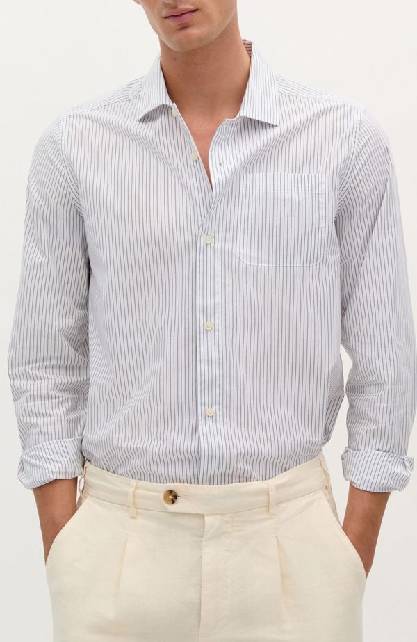 スカルパーズ メンズ トップス シャツ Scalpers Helsinki Shirt Bluestripes