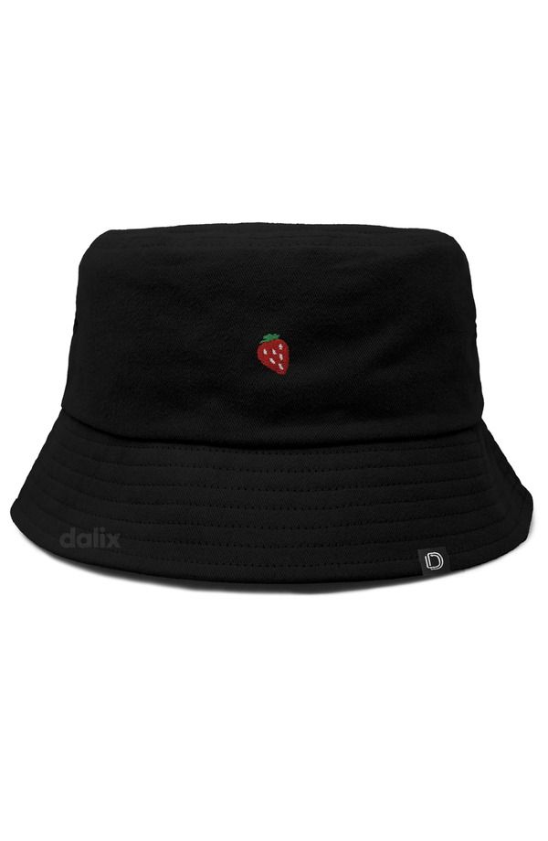 ダリックス レディース アクセサリー 帽子 Dalix Lil Strawberry Bucket Hat Black ブラック