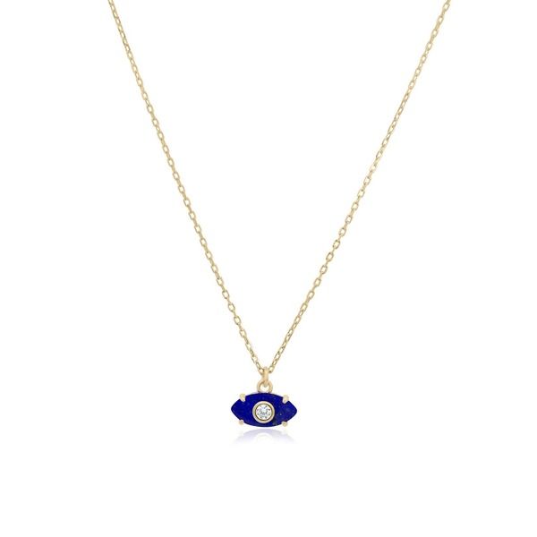 ザラブリー ファインジュエリー レディース アクセサリー ネックレス・チョーカー レース The Lovery Fine Jewelry Lapis Evil Eye Necklace Lapis