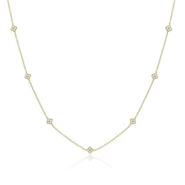 ザラブリー ファインジュエリー レディース アクセサリー ネックレス・チョーカー レース The Lovery Fine Jewelry Diamond Clover Stationecklace Y