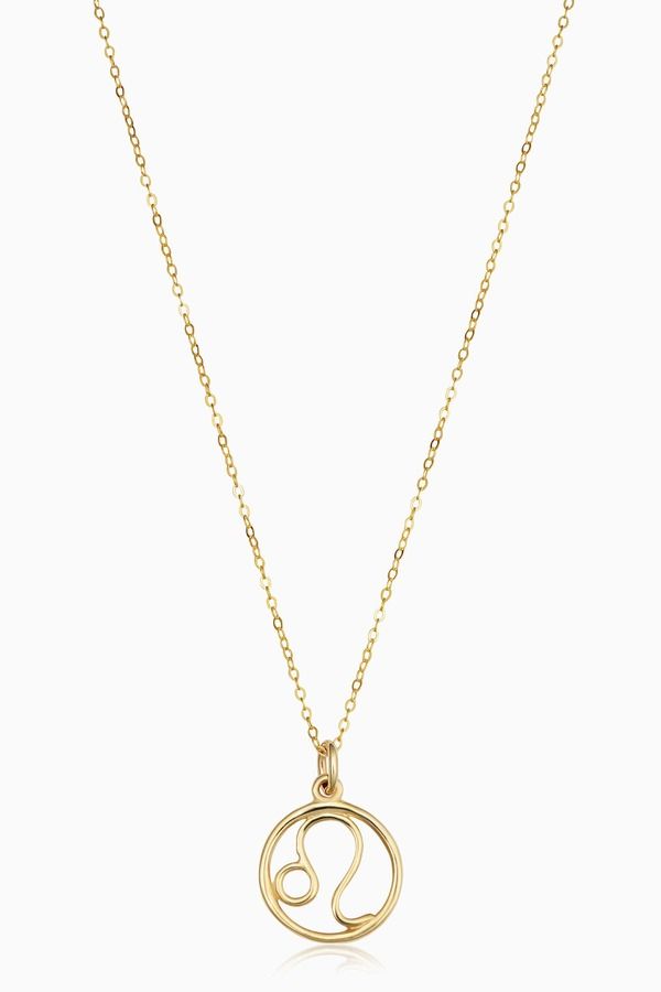 オラディナ レディース アクセサリー ネックレス・チョーカー レース Oradina 14K Gold Zodiac Pendant Necklace Leo ゴールド