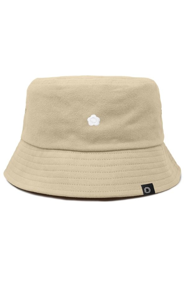 ダリックス レディース アクセサリー 帽子 コットン Dalix Womens Lil Flower Cotton Bucket Hat Sesame Beige ベージュ
