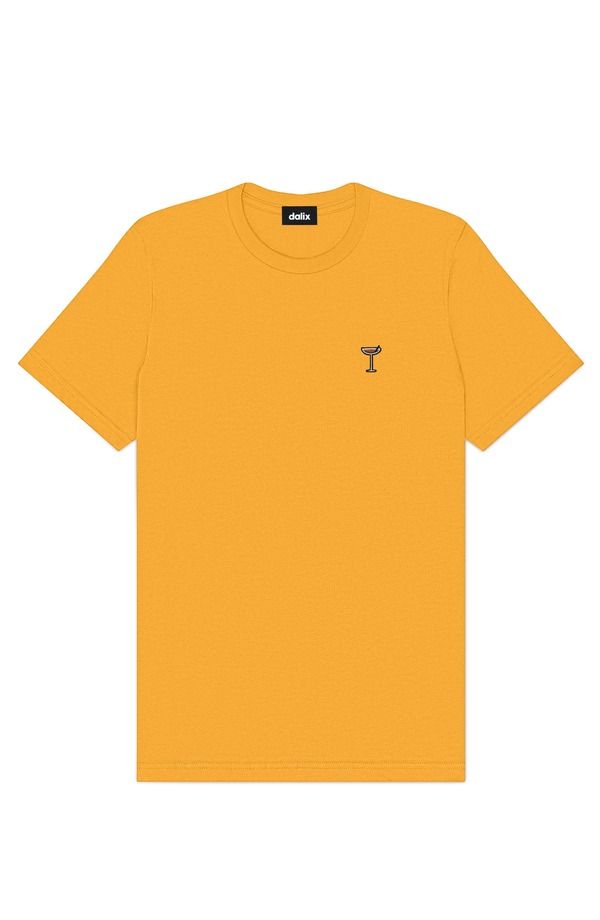 ダリックス メンズ トップス Tシャツ Dalix Mens Coffee Martini Midweightee Gold ゴールド
