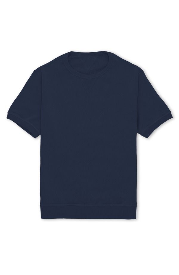 フォルテラ メンズ アウター パーカー・スウェット シャツ ジャージー Fortela Ohio Brushed Jersey Short Sleeve Sweatshirt Navy Blue ネイ