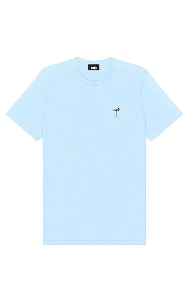 ダリックス メンズ トップス Tシャツ Dalix Mens Coffee Martini Midweightee Baby Blue ブルー