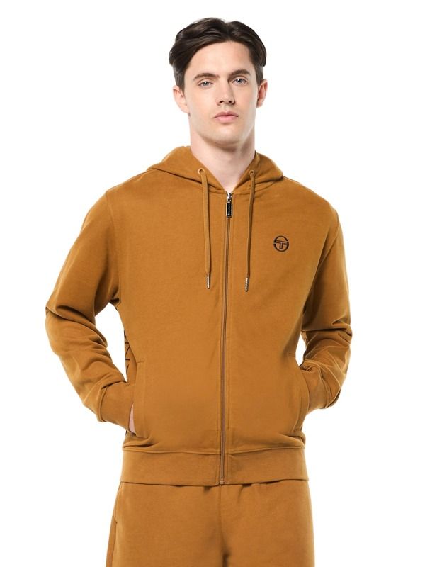 セルジオタッキーニ メンズ アウター パーカー・スウェット Sergio Tacchini Netto Hoodie Bronze Brown ブラウン