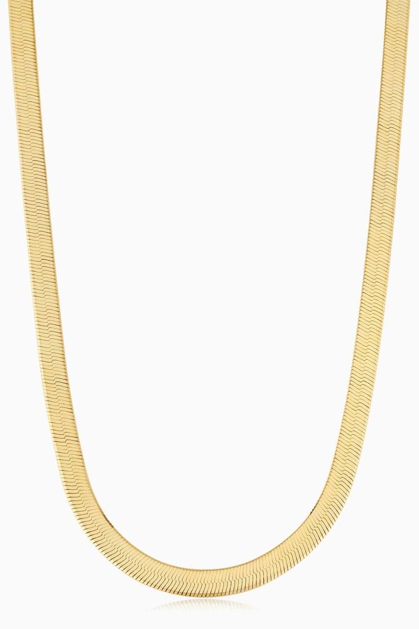 オラディナ レディース アクセサリー ネックレス・チョーカー Oradina 14K Gold Park Avenue Statement Herringbone Choker Yellow Gold
