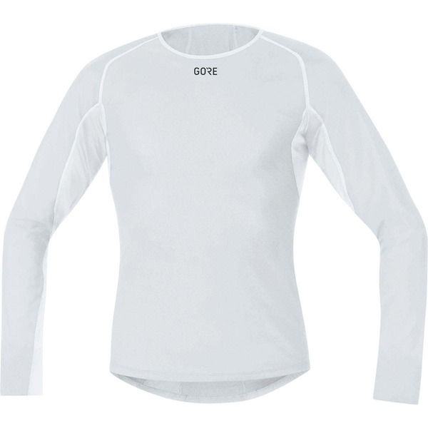 ゴアウェア メンズ トップス シャツ 長袖 GOREWEAR Windstopper Base Layer Thermo LongSleeve Shirt Mens Light GreyWhite ホ