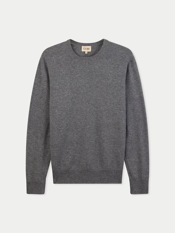 ゴビ カシミヤ メンズ アウター パーカー・スウェット クルーネック セーター Gobi Cashmere Timeless Crewneck Cashmere Sweater Dim Gray グレ