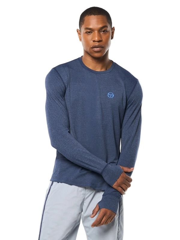 セルジオタッキーニ メンズ トップス Tシャツ Sergio Tacchini Attivo Damarindo Long Sleeve Tee Maritime Blue ブルー
