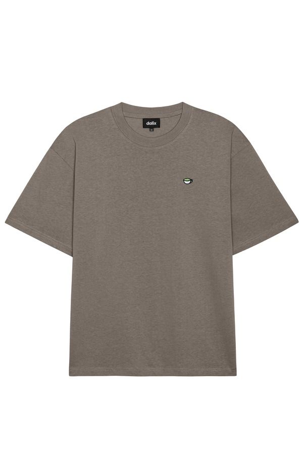 ダリックス メンズ トップス Tシャツ コットン Dalix Mens Lil Matcha Heavy Weight Cotton Tee Latte