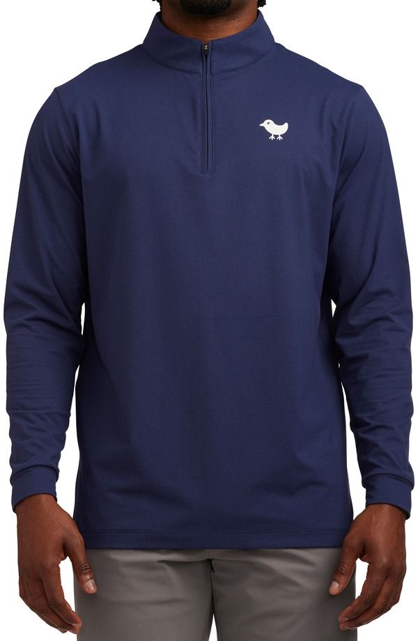 バッドバーディー メンズ アウター パーカー・スウェット ハーフジップ Bad Birdie Quarter Ziperformance Golf Pullover Navy ネイビー