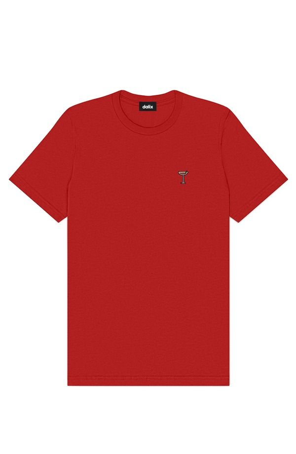ダリックス メンズ トップス Tシャツ Dalix Mens Coffee Martini Midweightee Red レッド