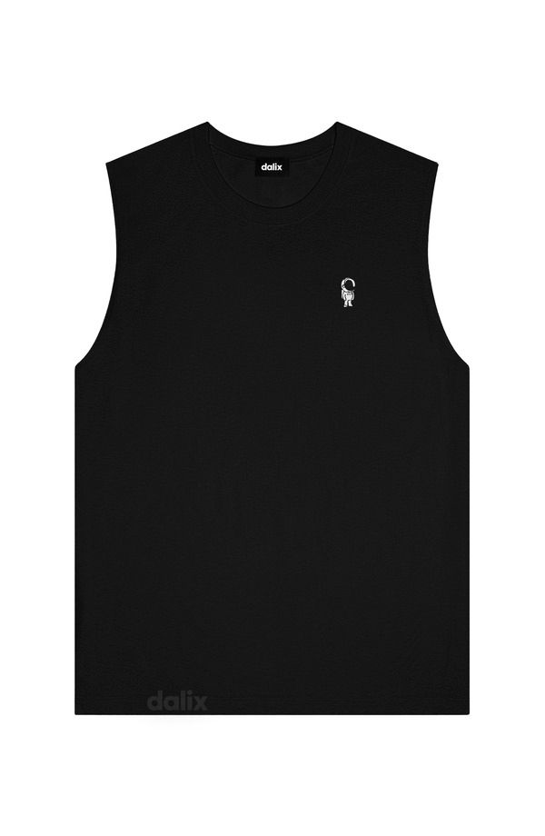 ダリックス メンズ トップス Tシャツ Dalix Mens Astronaut Muscle Tank Black ブラック