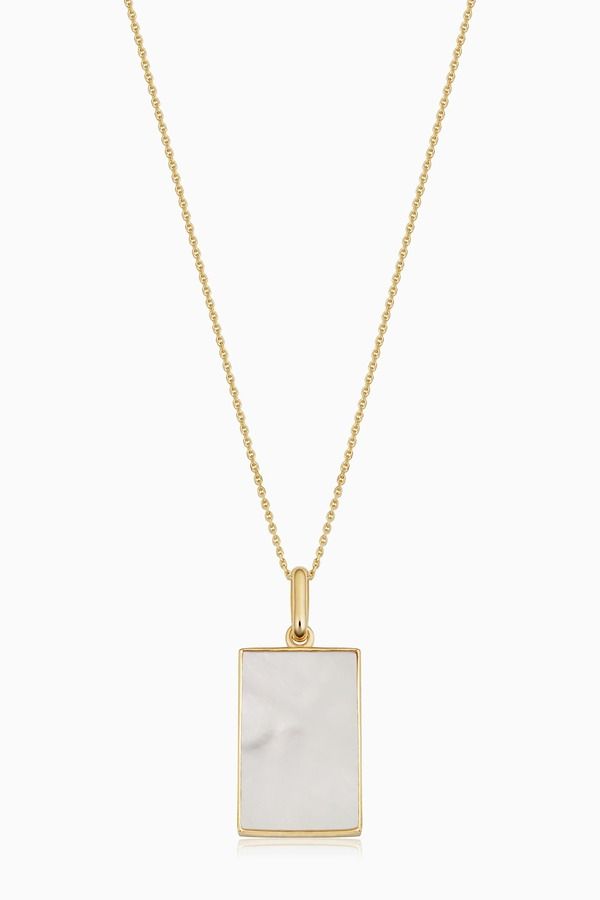 オラディナ レディース アクセサリー ネックレス・チョーカー レース Oradina 14K Gold Tag Me Pendant Necklace Gold Mother Of Pearl パール