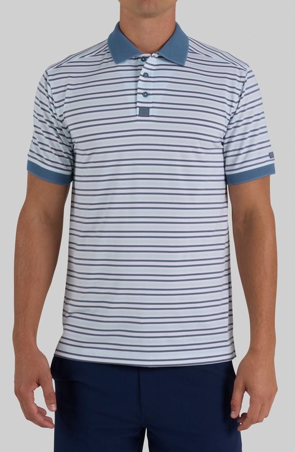 バッドバーディー メンズ トップス ポロシャツ Bad Birdie Ridge Performance Polo Baby Blue Blue Mirage ブルー