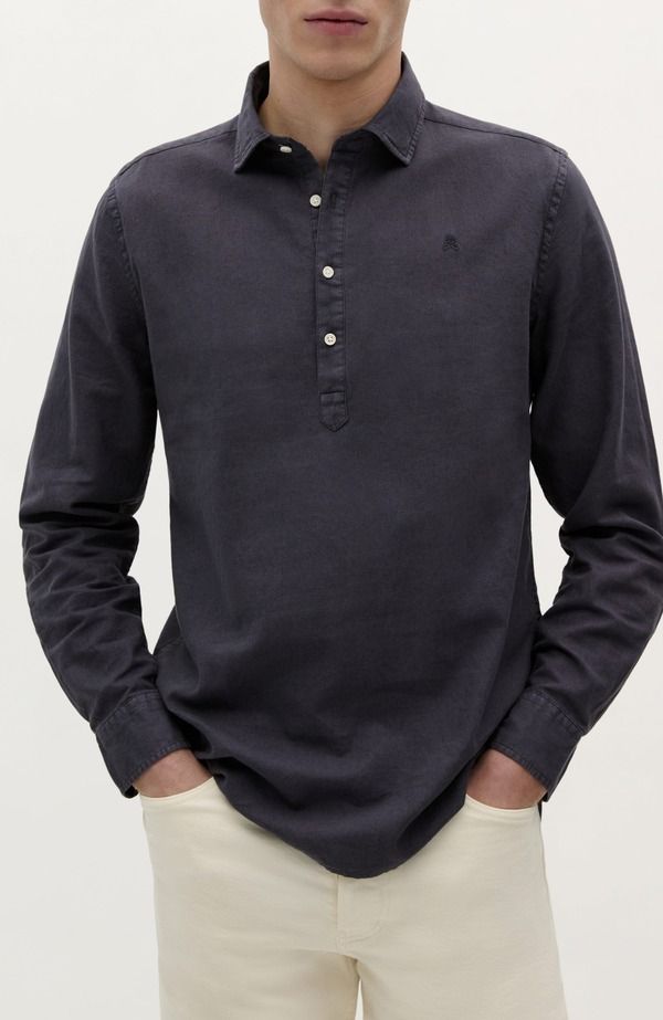 スカルパーズ メンズ トップス シャツ Scalpers New Polera Colorshirt Navy ネイビー
