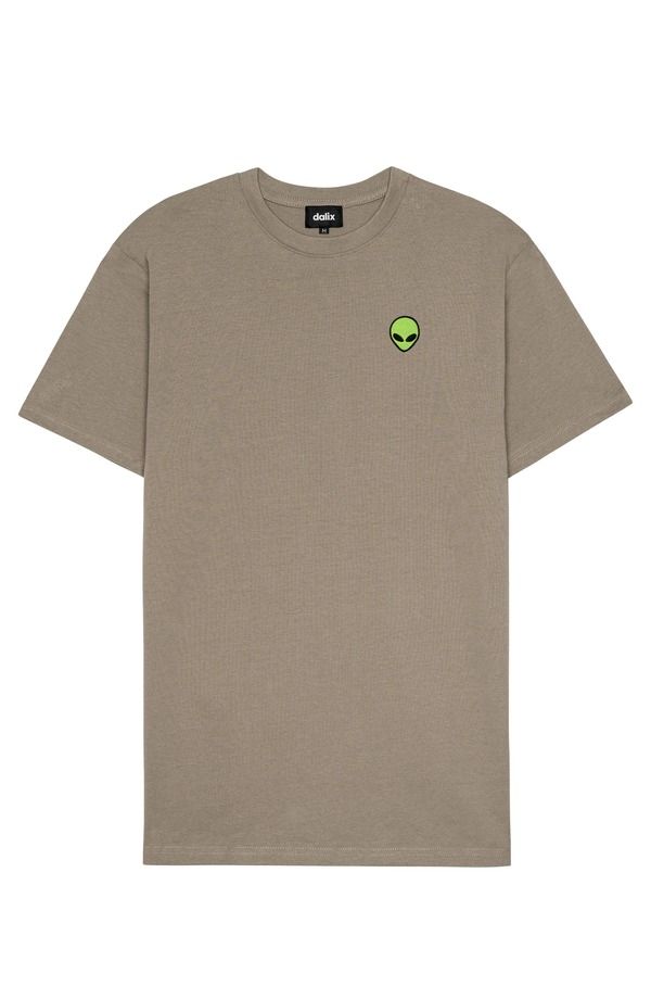 ダリックス メンズ トップス Tシャツ Dalix Mens Alien Heavyweight Softee Latte