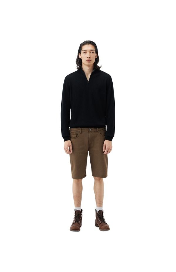 ゴビ カシミヤ メンズ トップス シャツ セーター Gobi Cashmeressential HalfZip Cashmere Sweater Black ブラック