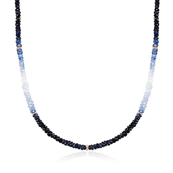 ザラブリー ファインジュエリー レディース アクセサリー ネックレス・チョーカー レース The Lovery Fine Jewelry Blue Sapphire Ombre Bead Neckla