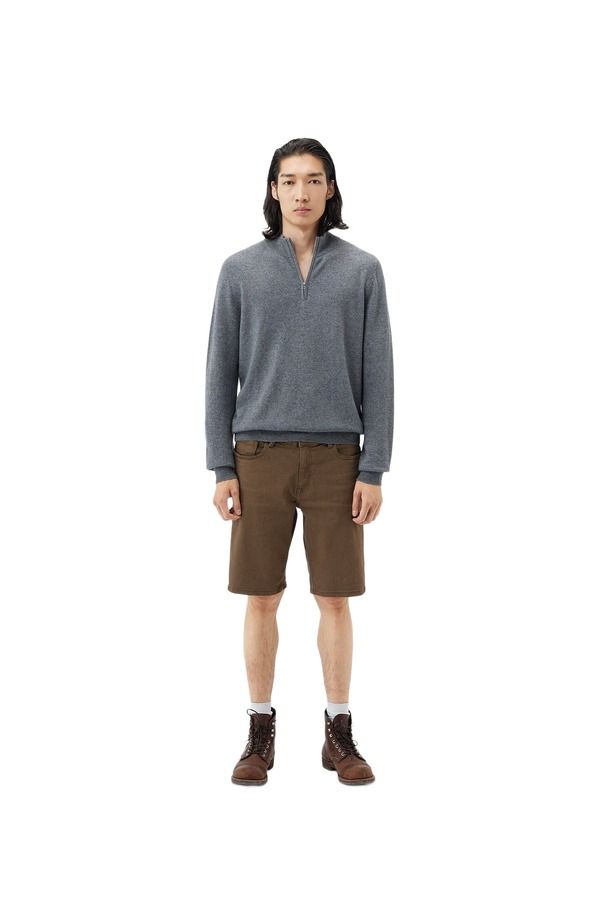 ゴビ カシミヤ メンズ トップス シャツ セーター Gobi Cashmeressential HalfZip Cashmere Sweater Dim Gray グレー