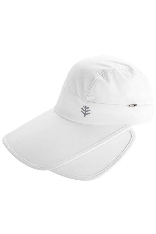 クーリバー レディース アクセサリー 帽子 Coolibar Womens Convertible Visor UPF 50 Sun Protection Olivia White ホワイト