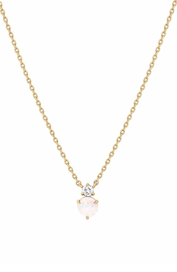 ベアフルーツジュエリー レディース アクセサリー ネックレス・チョーカー レース Bearfruit Jewelry 14k Gold Platedeux Birthstonecklace Perso