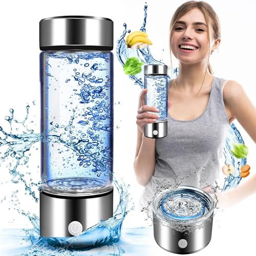 水素水生成器 携帯 高濃度水素水生成器【3分生成・420ml容量・1600bbp濃度・充電式】水素水ボトル 操作と持ち運びが簡単 (銀を尊ぶ)ma 1fca5046